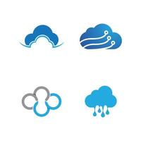 Cloud template vector