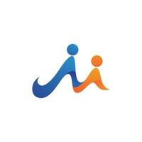 Community, network and social icon vector