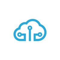 Cloud template vector