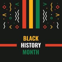 Black History Month Design vector