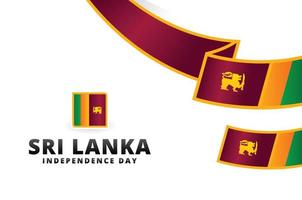 diseño del día de la independencia de sri lanka vector