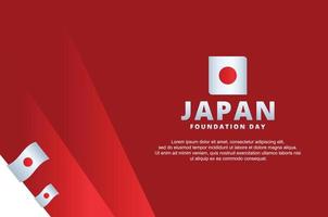 Japan Foundation Day Design vector