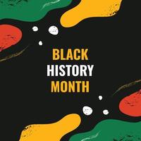 Black History Month Design vector