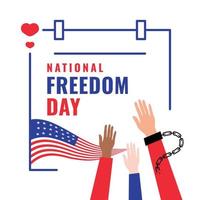 National Freedom Day Design vector