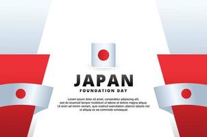 Japan Foundation Day Design vector