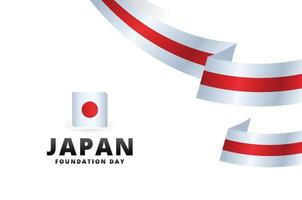 Japan Foundation Day Design vector