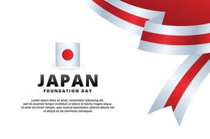 Japan Foundation Day Design vector