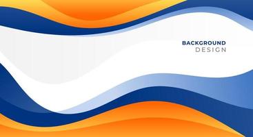 Wave business banner background vector
