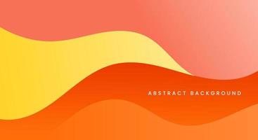 Simple gradient orange and yellow background vector
