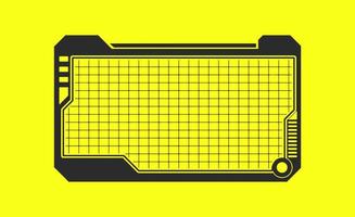 diseño minimalista de borde de marco cibernético futurista scfi vector