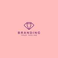 Luxury Diamond Logo Design Template vector