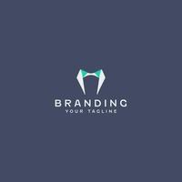 Minimal Teeth Logo Design Template vector