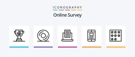 Online Survey Line 5 Icon Pack Including tick. black. coin. approve. cup. Creative Icons Design vector