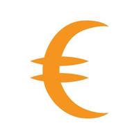 vector de símbolo de moneda euro