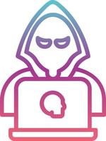 icono de vector de hacker