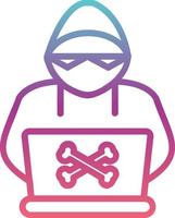 icono de vector de hacker