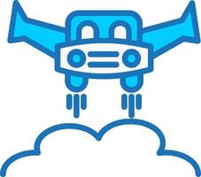 Flying Car Vector Icon