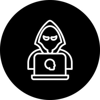 icono de vector de hacker