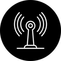 icono de vector de antena de radio