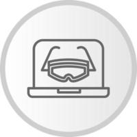 icono de vector de gafas ar