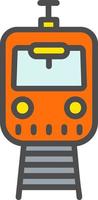 icono de vector de tren