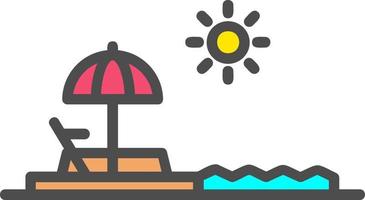 Beach  Vector Icon