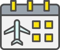 Flight Date Vector Icon