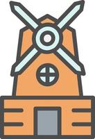 Windmill Vector Icon