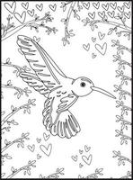 Birds Coloring Pages for Kids vector