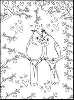 Birds Coloring Pages for Kids vector