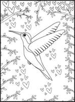 Birds Coloring Pages for Kids vector