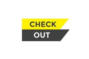 Check out button web banner templates. Vector Illustration