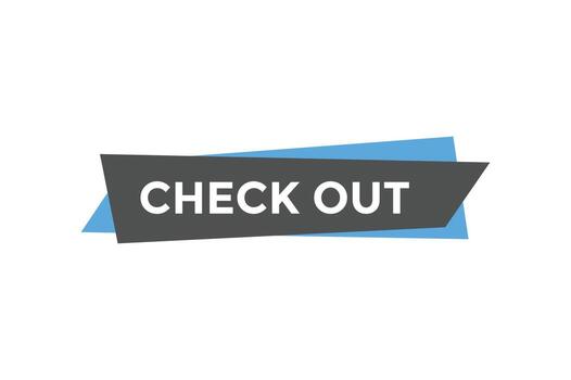 Check out button web banner templates. Vector Illustration