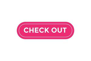 Check out button web banner templates. Vector Illustration