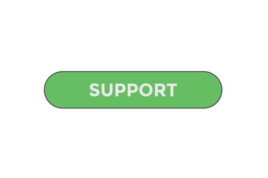 Support button web banner templates. Vector Illustration