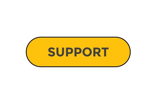 Support button web banner templates. Vector Illustration