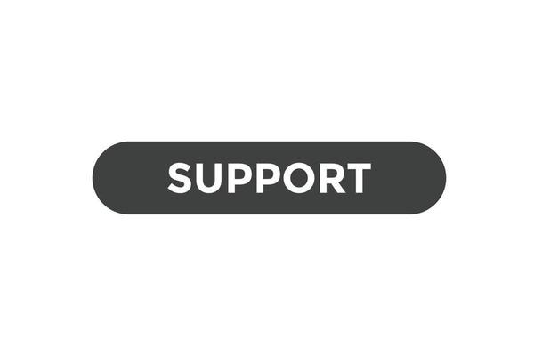 Support button web banner templates. Vector Illustration