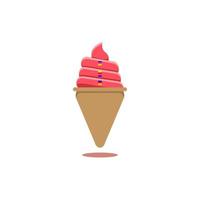 logo de helado vector