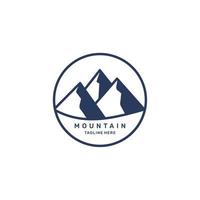 icono de logotipo de montaña vector