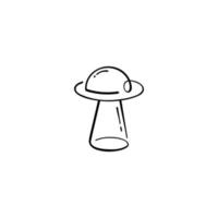 Ufo Line Style Icon Design vector