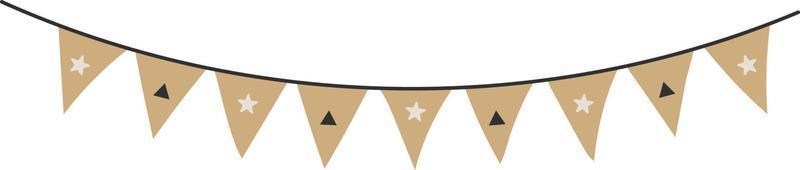 New year bunting illustration vector