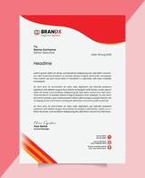 letterhead design template vector