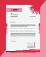 Modern letterhead template vector