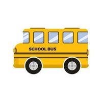 School bus illustration. Cute cartoon style for kids. Editable file format. vector