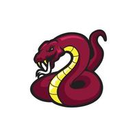 ilustración de vector de mascota de serpiente
