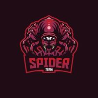 vector de logotipo de mascota de araña