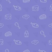 Animal products, seamless pattern vector