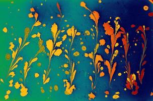 textura de fondo abstracto con pintura marmoleada de ebru floral con patrones circulares foto