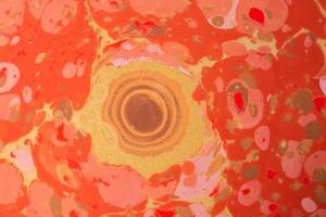 fondo abstracto con pintura marmoleada de ebru con patrones circulares