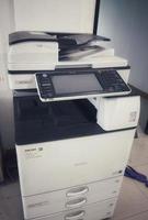 Jakarta, Indonesia in October 2022. A copier with the brand and type RICOH MP4054 photo